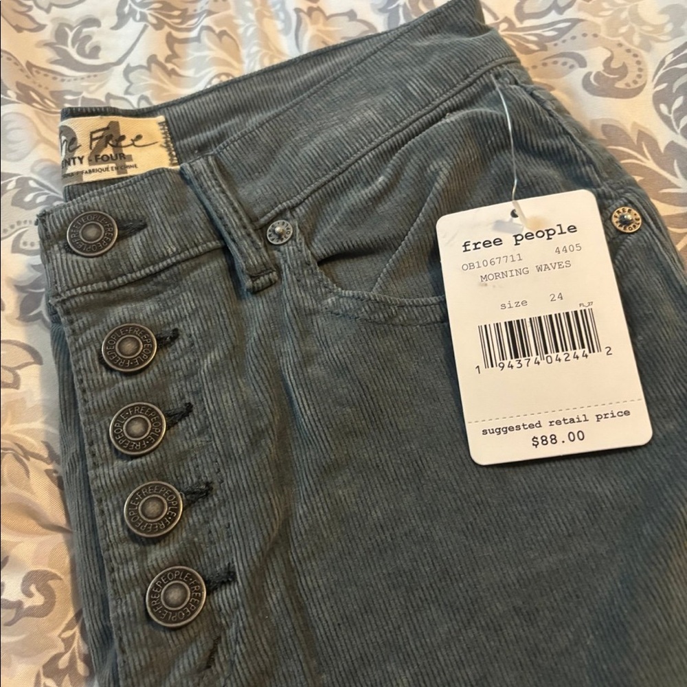 Free People Ribbed Jeans - Picture 2 of 5
